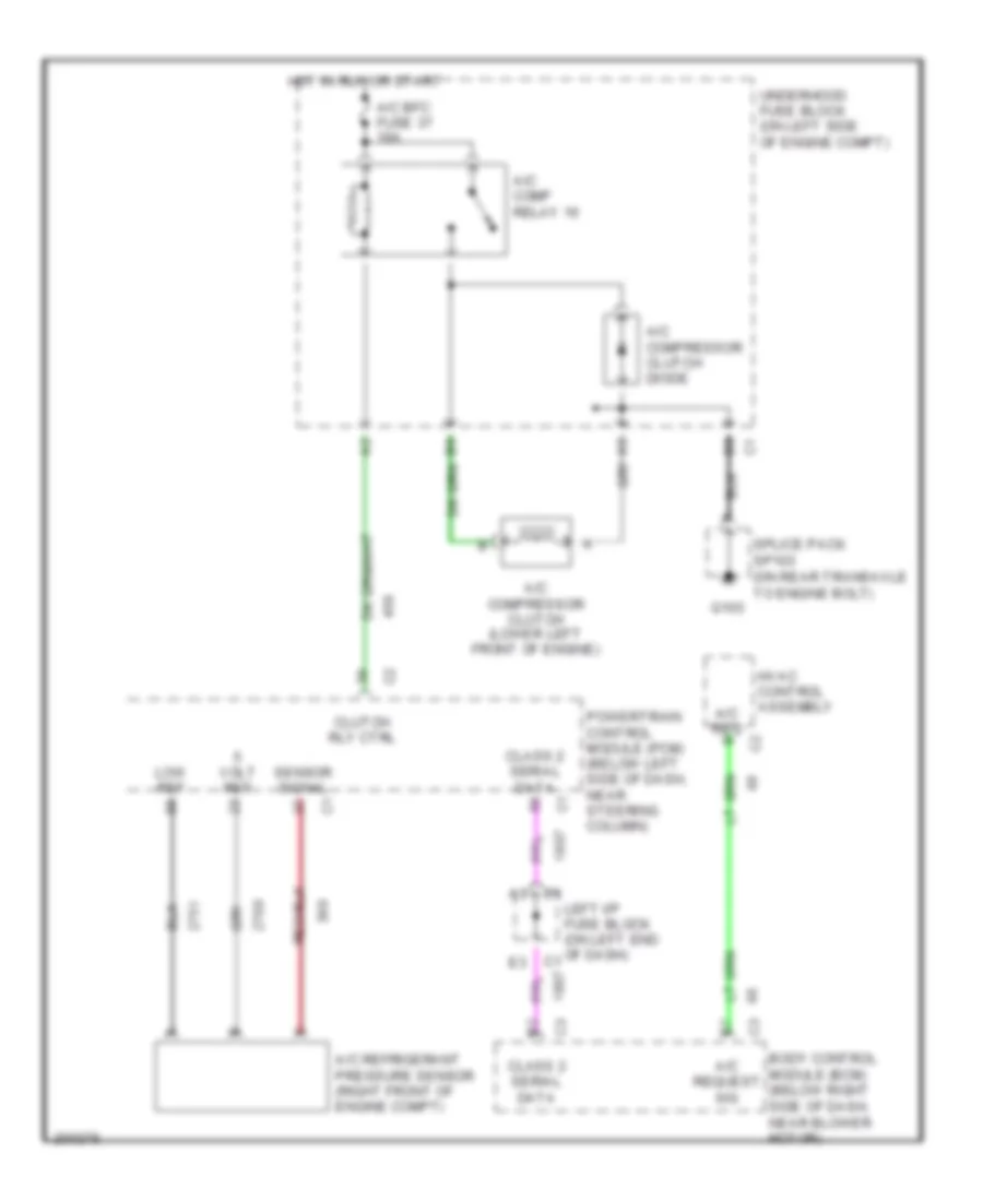 Compressor Wiring Diagram for Chevrolet Classic 2005