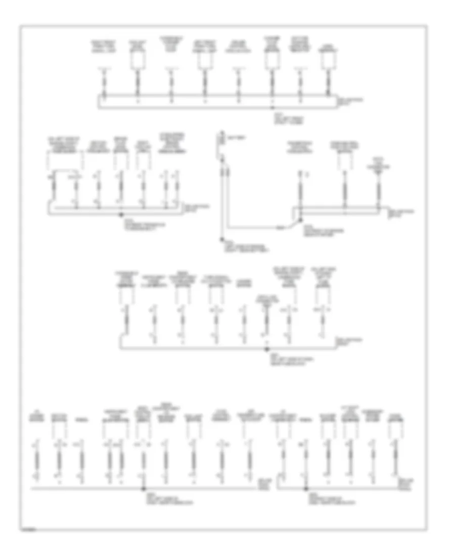 Ground Distribution Wiring Diagram 1 of 2 for Chevrolet Classic 2005