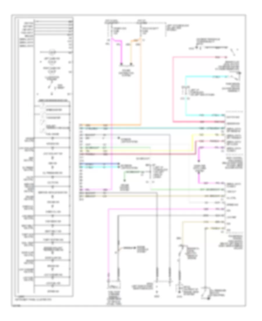 Instrument Cluster Wiring Diagram for Chevrolet Classic 2005