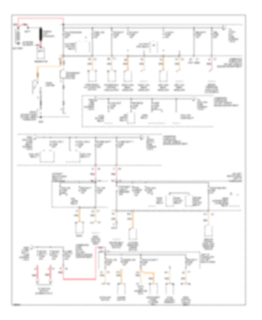 Power Distribution Wiring Diagram 1 of 2 for Chevrolet Classic 2005
