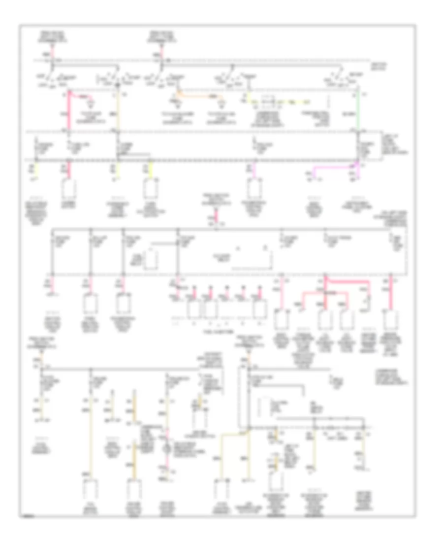 Power Distribution Wiring Diagram 2 of 2 for Chevrolet Classic 2005