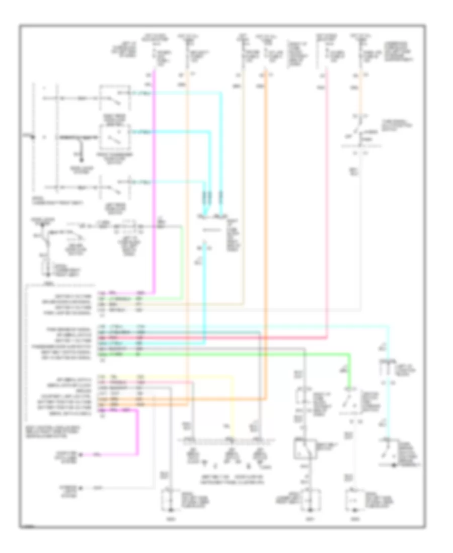 Warning Systems Wiring Diagram for Chevrolet Classic 2005