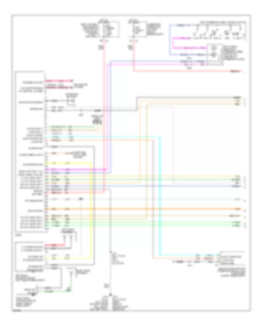 Base Radio Wiring Diagram, Late Production (1 of 2) for Chevrolet Corvette ZR-1 2009
