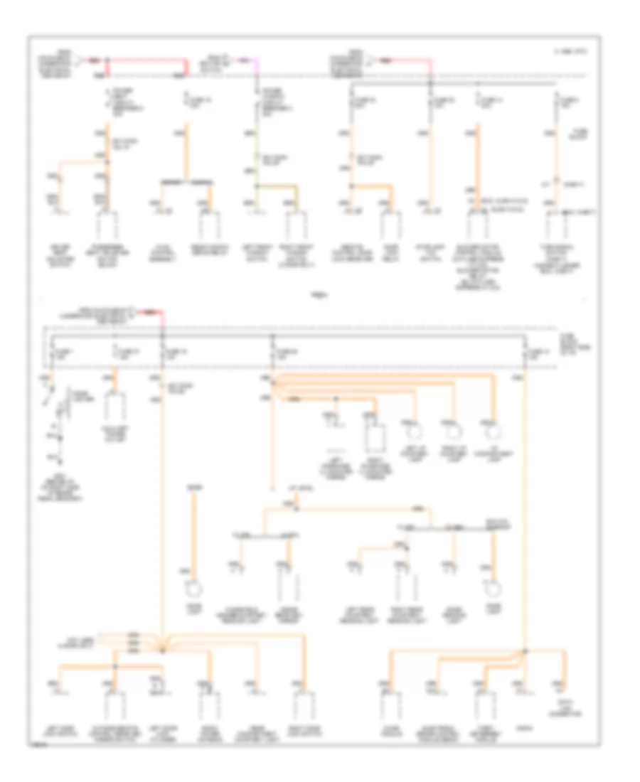 Power Distribution Wiring Diagram (3 of 6) for Chevrolet Monte Carlo LS 1996