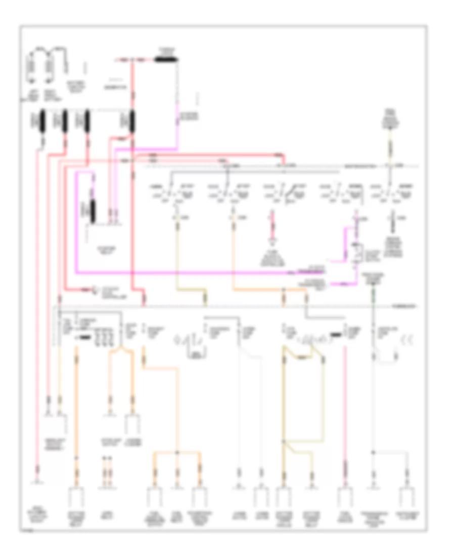 Power Distribution Wiring Diagram Commercial Chassis Diesel  1 of 2 for Chevrolet Sportvan G30 1995