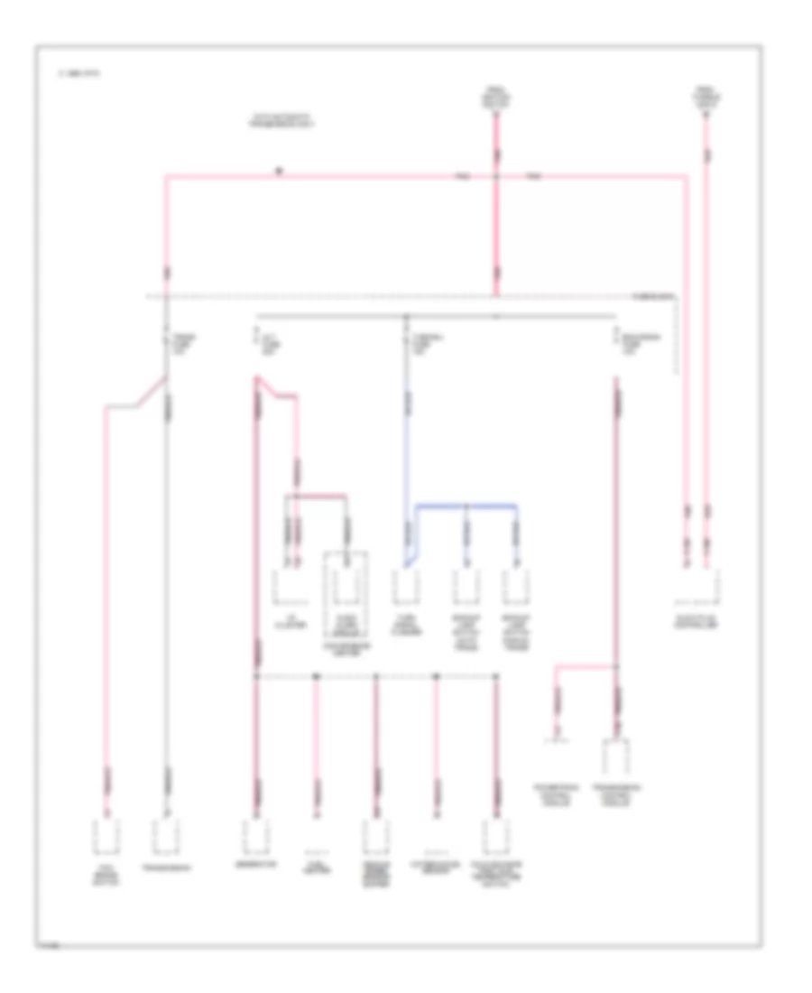 Power Distribution Wiring Diagram, Commercial Chassis (Diesel) (2 of 2) for Chevrolet Sportvan G30 1995