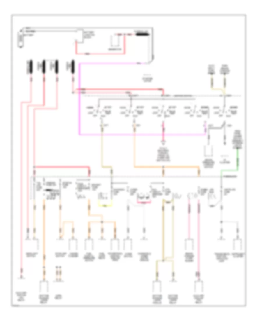 Power Distribution Wiring Diagram, Motor Home Chassis (1 of 2) for Chevrolet Sportvan G30 1995