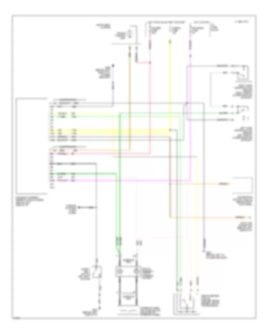 Supplemental Restraint Wiring Diagram for Chevrolet Sportvan G30 1995