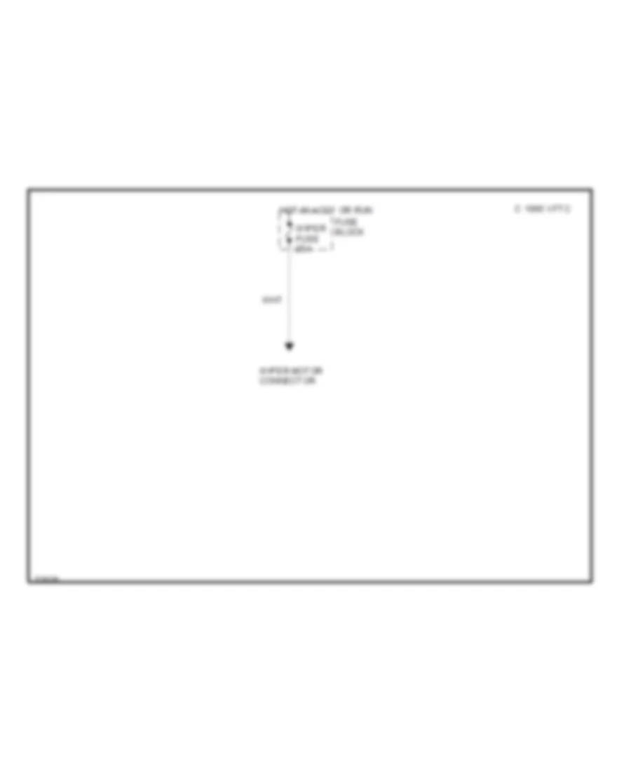 Provisions For Front WiperWasher Wiring Diagram, Commercial Chassis for Chevrolet Sportvan G30 1995