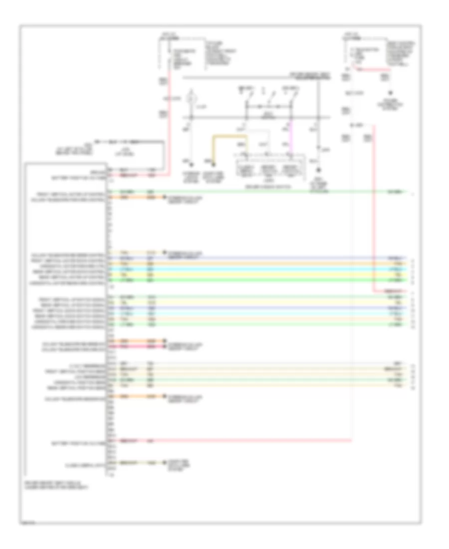 Driver s Memory Seat Wiring Diagram 1 of 2 for Chevrolet Corvette 427 2013