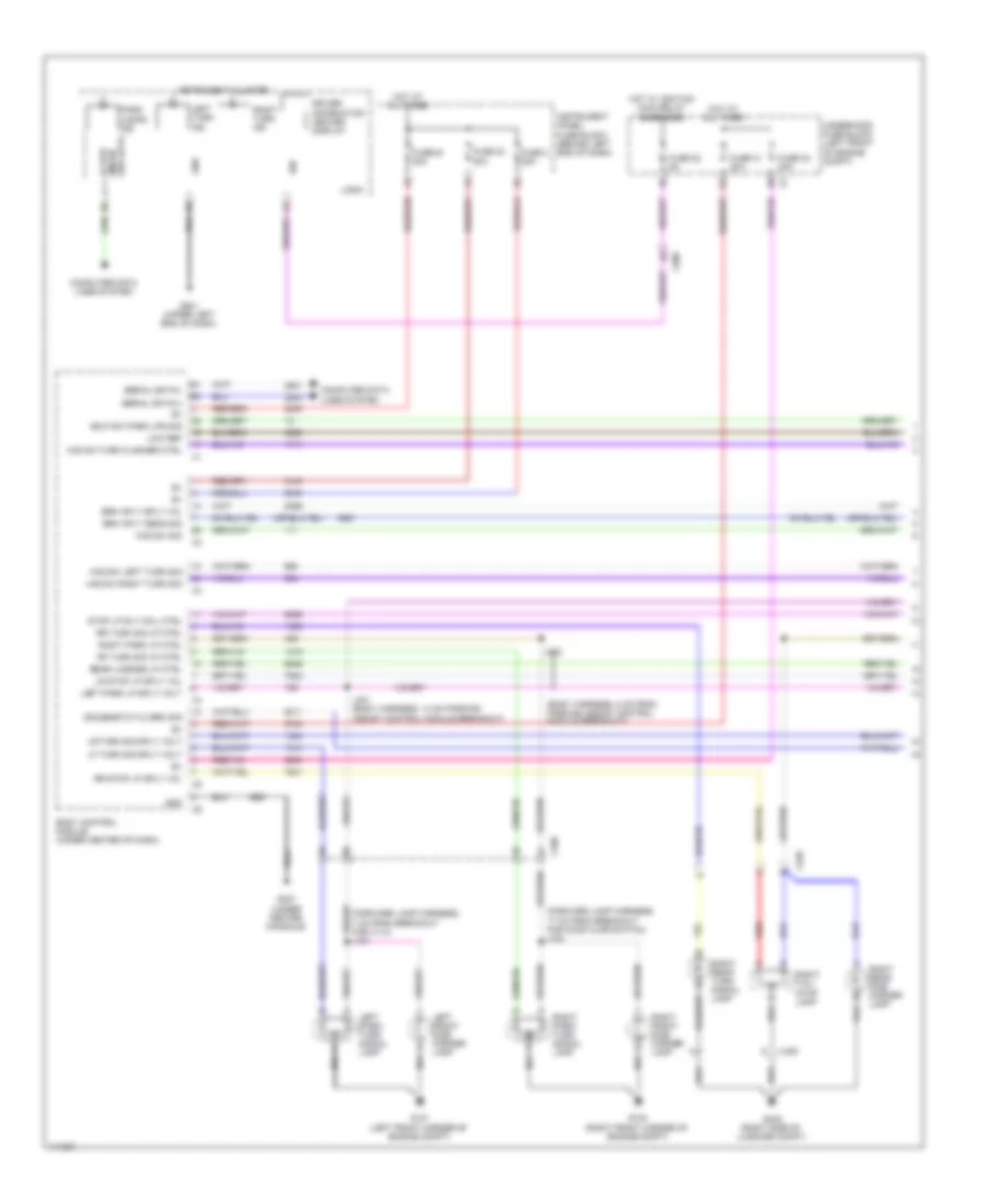 Exterior Lamps Wiring Diagram (1 of 2) for Chevrolet Cruze Eco 2014