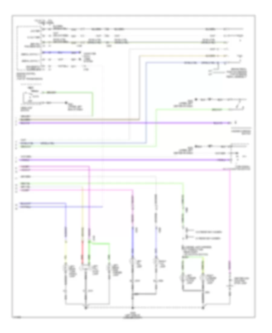 Exterior Lamps Wiring Diagram (2 of 2) for Chevrolet Cruze Eco 2014