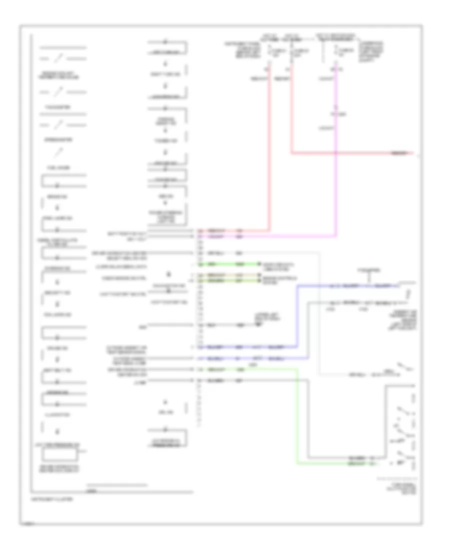 Instrument Cluster Wiring Diagram 1 of 2 for Chevrolet Cruze Eco 2014