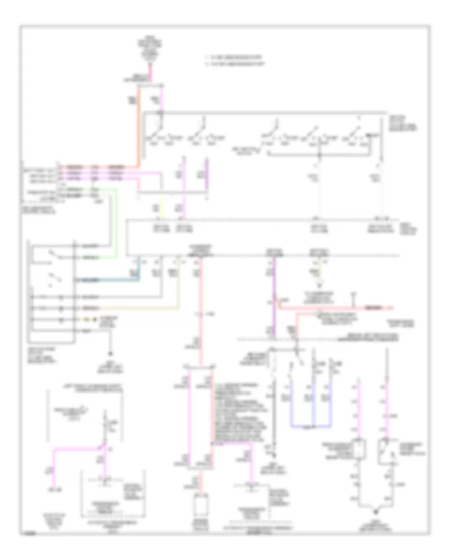 Power Distribution Wiring Diagram 4 of 4 for Chevrolet Cruze Eco 2014