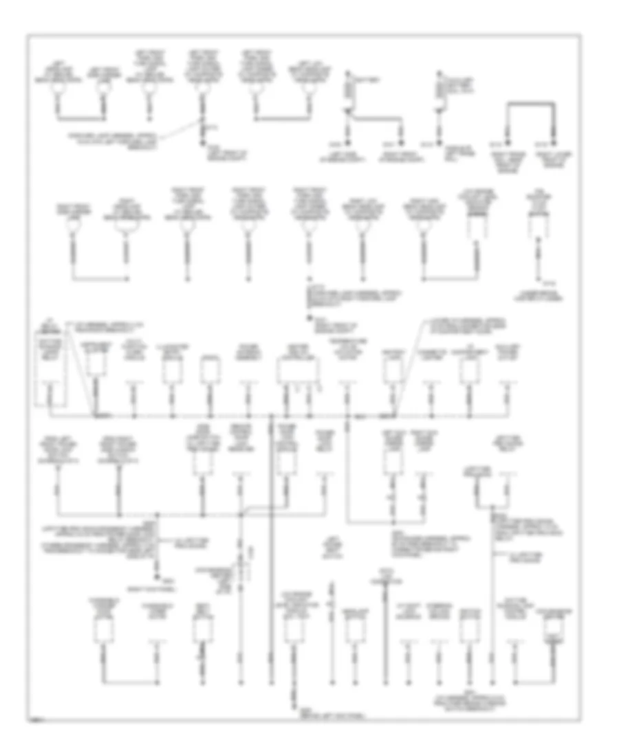 Ground Distribution Wiring Diagram 1 of 3 for Chevrolet Chevy Van G1997 3500