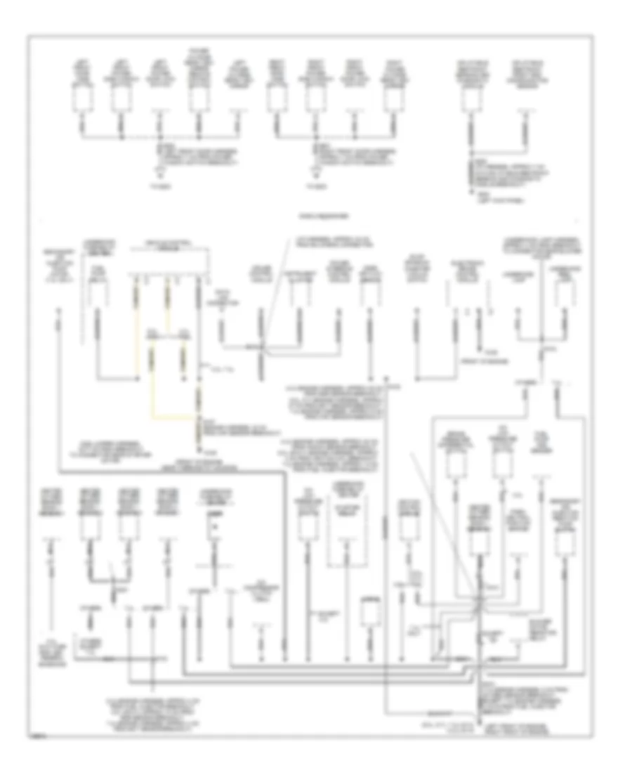 Ground Distribution Wiring Diagram 2 of 3 for Chevrolet Chevy Van G1997 3500