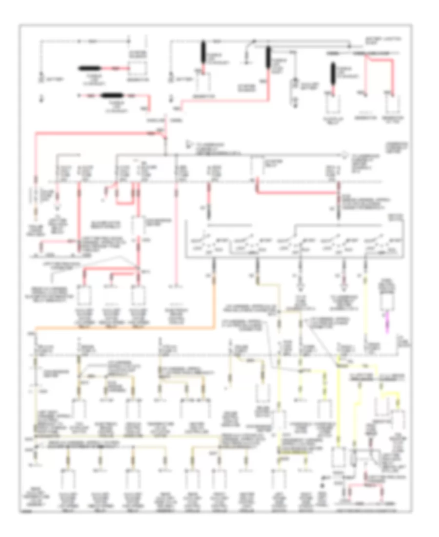 Power Distribution Wiring Diagram 1 of 4 for Chevrolet Chevy Van G1997 3500