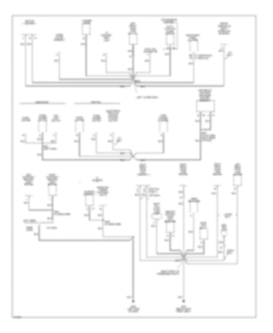 Ground Distribution Wiring Diagram (2 of 3) for Chevrolet Cavalier 1998