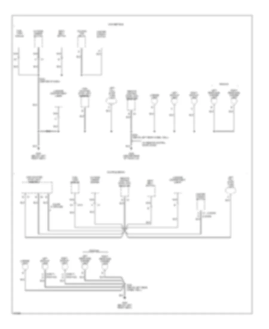 Ground Distribution Wiring Diagram (3 of 3) for Chevrolet Cavalier 1998