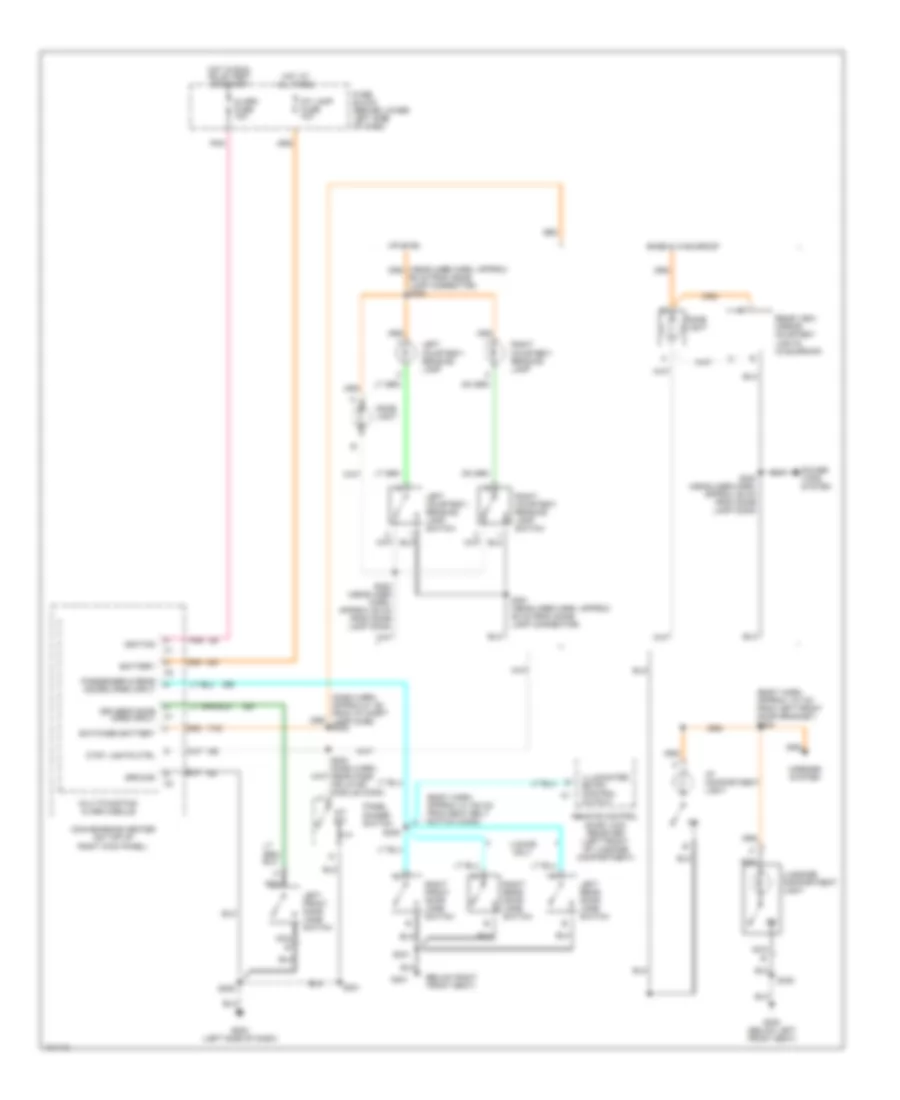 Courtesy Lamps Wiring Diagram for Chevrolet Cavalier 1998