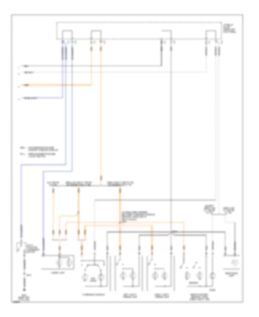 Courtesy Lamps Wiring Diagram (2 of 2) for Chevrolet Cab  Chassis Silverado 3500 2006