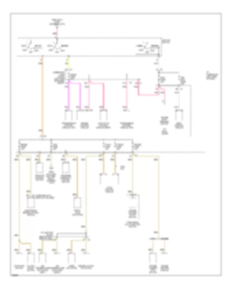 6 6L VIN D Power Distribution Wiring Diagram 4 of 5 for Chevrolet Cab  Chassis Silverado 2006 3500