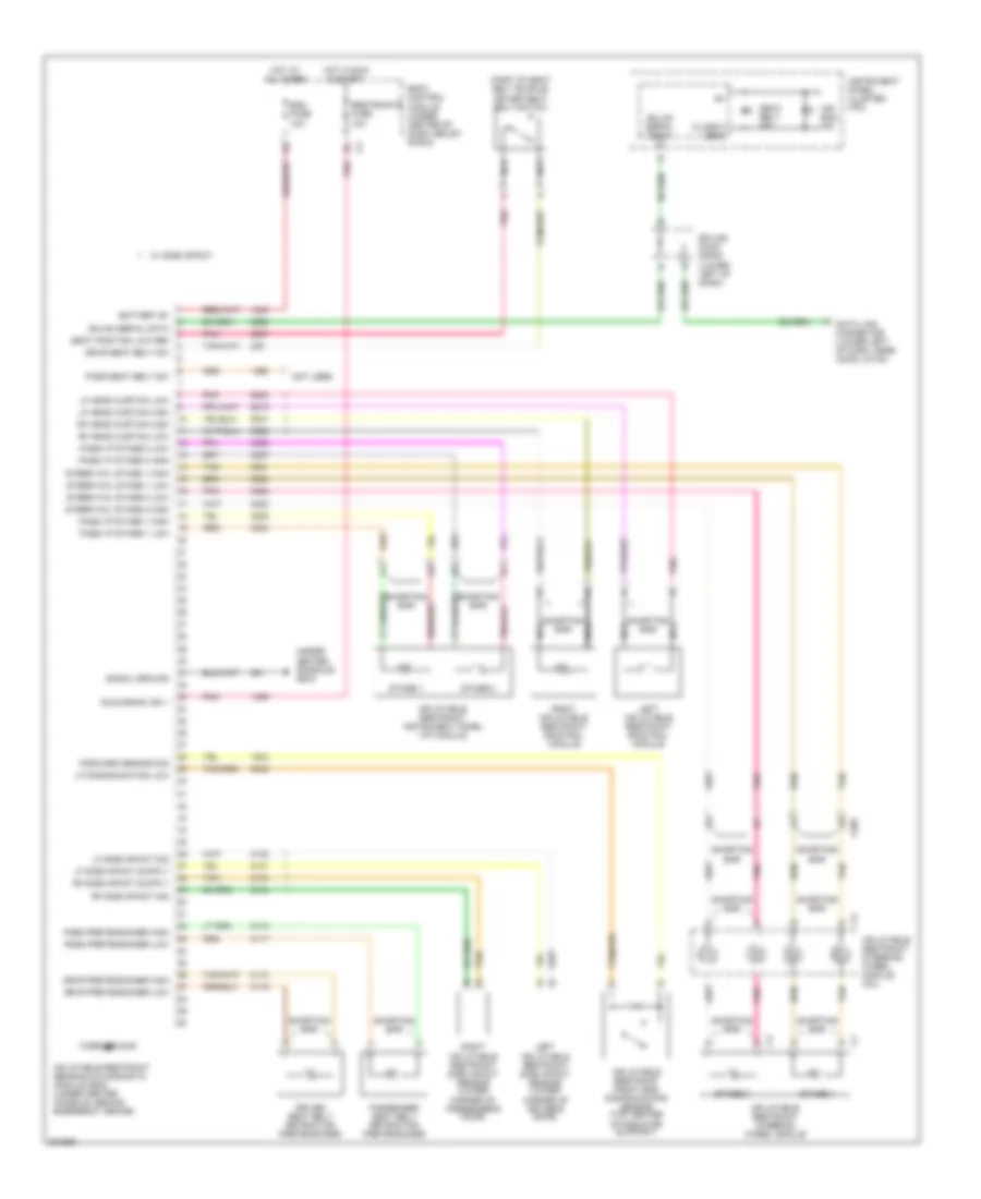 Supplemental Restraints Wiring Diagram for Chevrolet Cobalt 2005