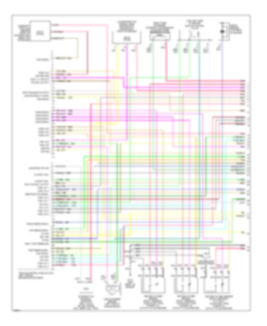 5.0L VIN M, Engine Performance Wiring Diagrams (1 of 4) for Chevrolet Chevy Express G2500 2000
