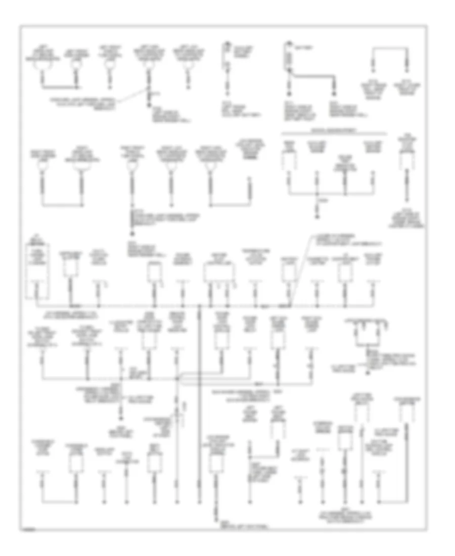 Ground Distribution Wiring Diagram 1 of 4 for Chevrolet Chevy Express G2000 2500