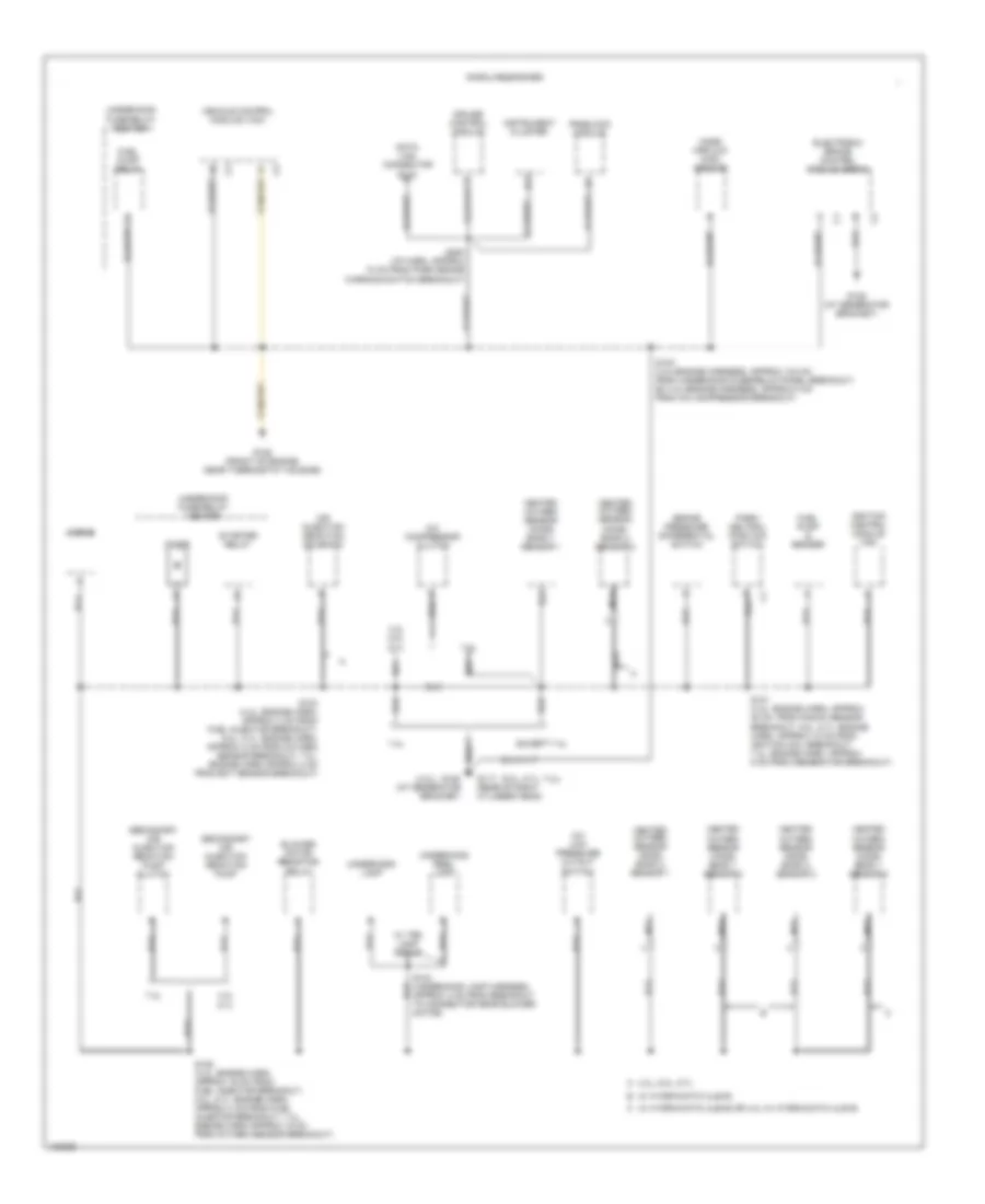 Ground Distribution Wiring Diagram 3 of 4 for Chevrolet Chevy Express G2000 2500