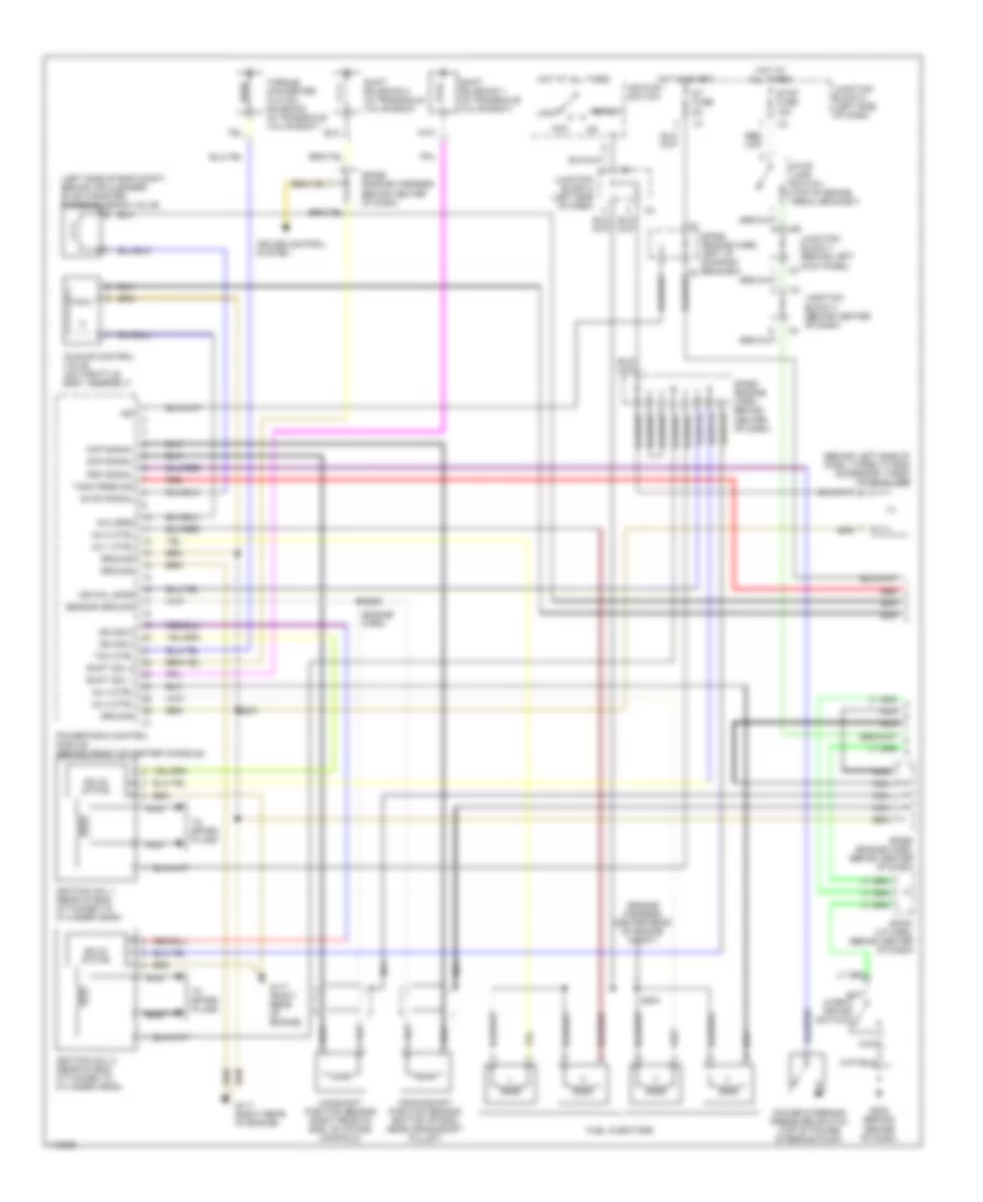 1 8L VIN 8 Engine Performance Wiring Diagrams 1 of 2 for Chevrolet Prizm 1999