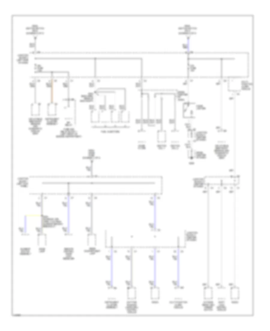 Power Distribution Wiring Diagram 3 of 3 for Chevrolet Prizm 1999