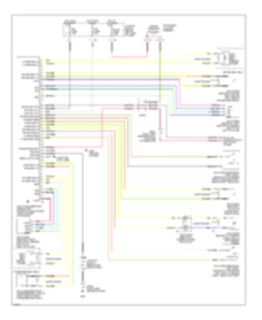 Supplemental Restraint Wiring Diagram for Chevrolet Prizm 1999
