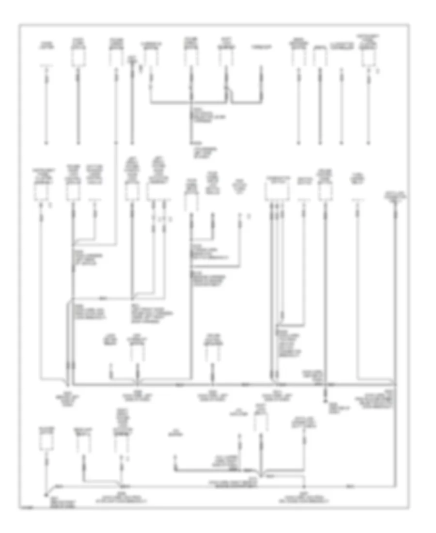 Ground Distribution Wiring Diagram (2 of 3) for Chevrolet Tracker 1998