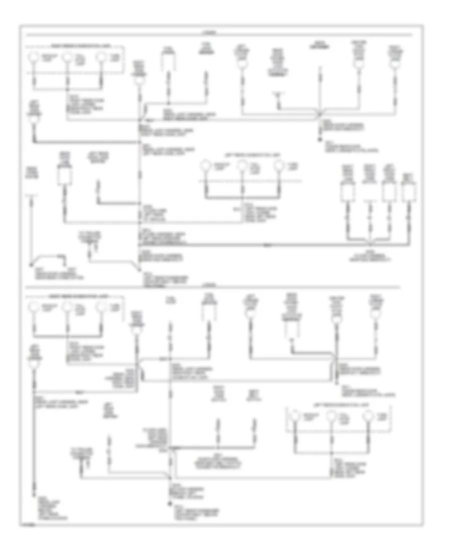 Ground Distribution Wiring Diagram (3 of 3) for Chevrolet Tracker 1998