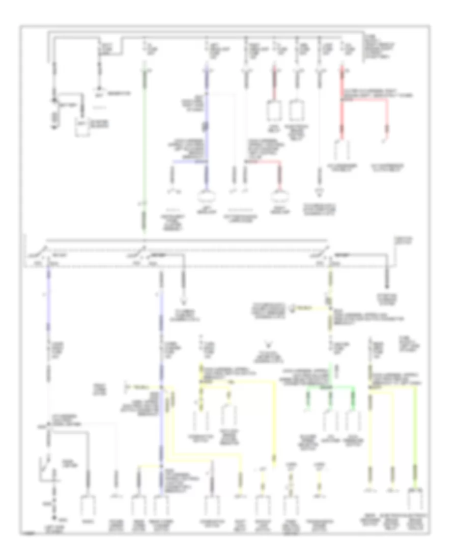 Power Distribution Wiring Diagram 1 of 2 for Chevrolet Tracker 1998