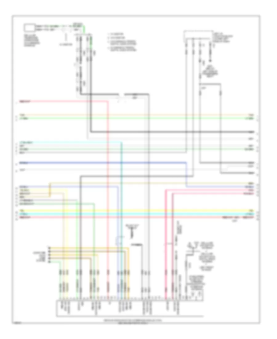 Navigation Wiring Diagram, with UYS, Y91  without UQA (2 of 4) for Chevrolet Silverado 2500 HD LTZ 2014