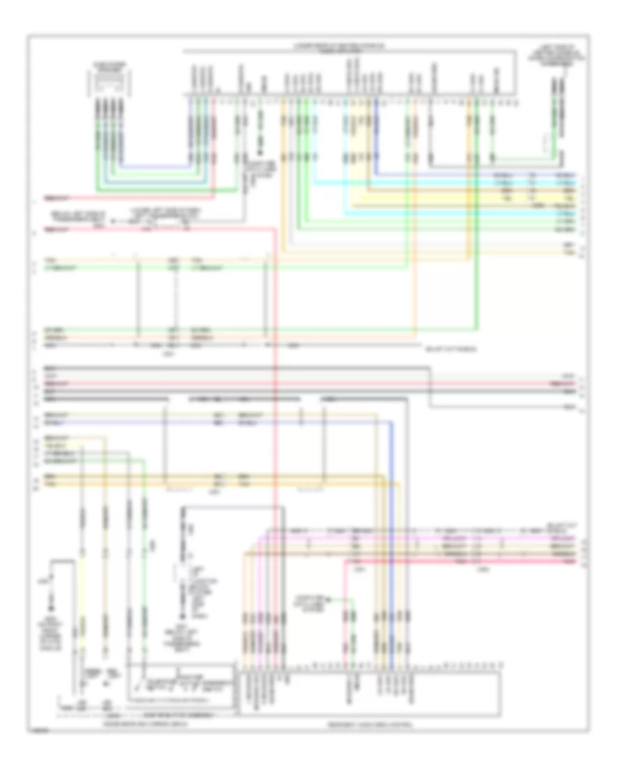 Navigation Wiring Diagram, with Y91  UQA, without UYS (2 of 3) for Chevrolet Silverado 2500 HD LTZ 2014