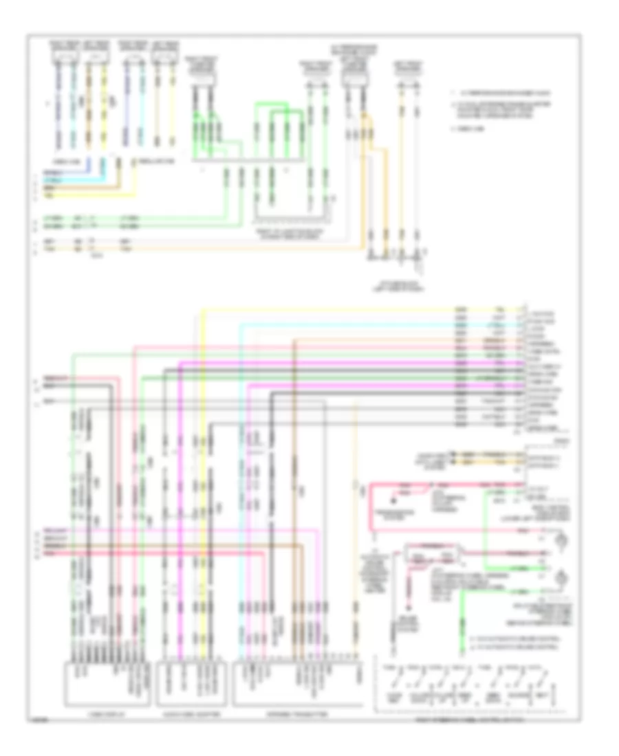 Navigation Wiring Diagram, without UYS, Y91  UQA (3 of 3) for Chevrolet Silverado 2500 HD LTZ 2014