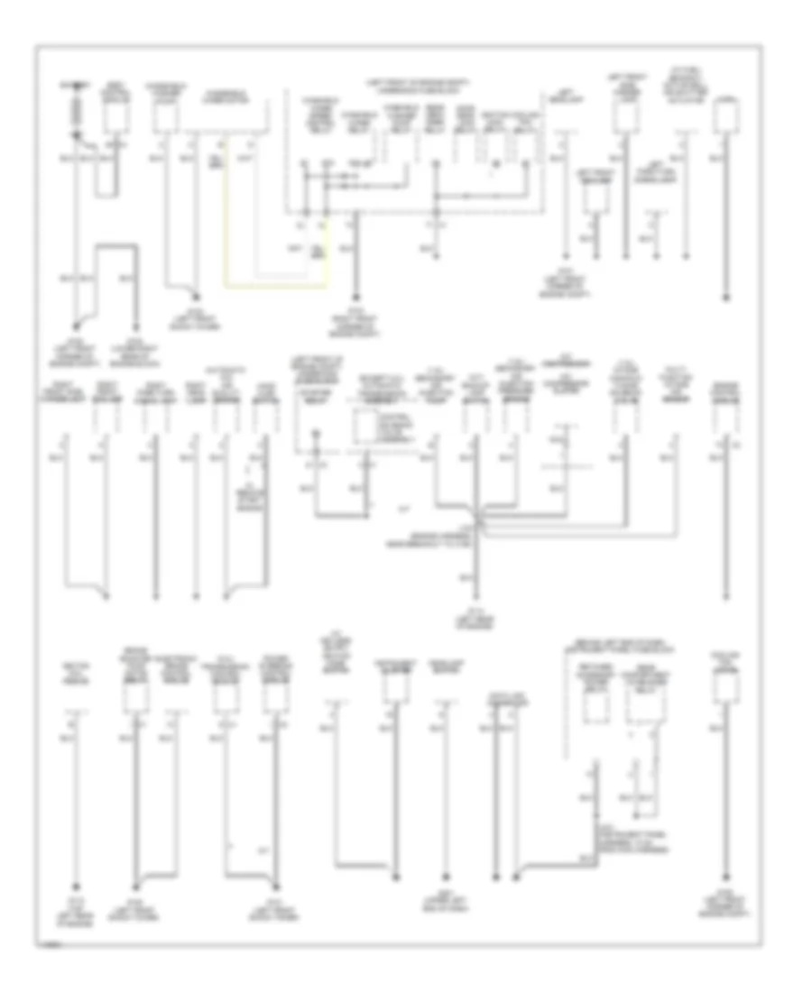 Ground Distribution Wiring Diagram 1 of 3 for Chevrolet Cruze LS 2014