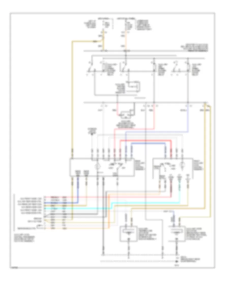 Manual AC Wiring Diagram, Rear with Heat  AC for Chevrolet Avalanche 2500 2003