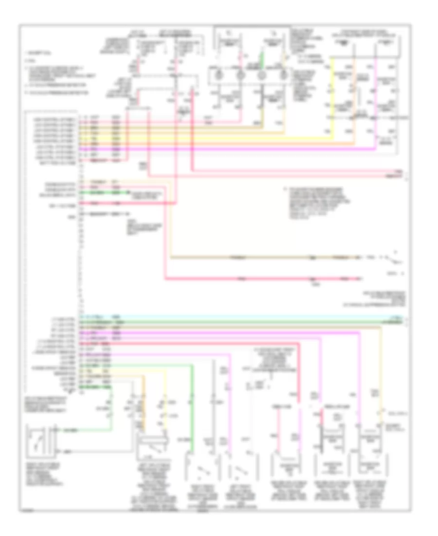 Supplemental Restraints Wiring Diagram 1 of 2 for Chevrolet Silverado HD LTZ 2014 2500