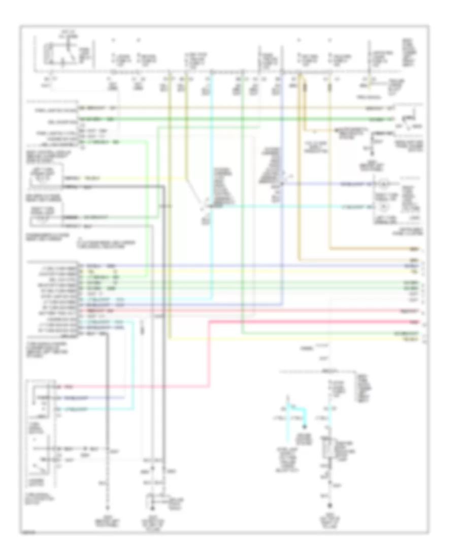 Exterior Lamps Wiring Diagram, Cutaway Chassis (1 of 2) for Chevrolet Chevy Express G1500 2006