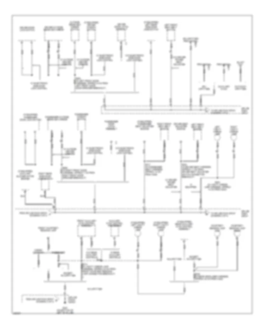 Ground Distribution Wiring Diagram 3 of 4 for Chevrolet Chevy Express G2006 1500