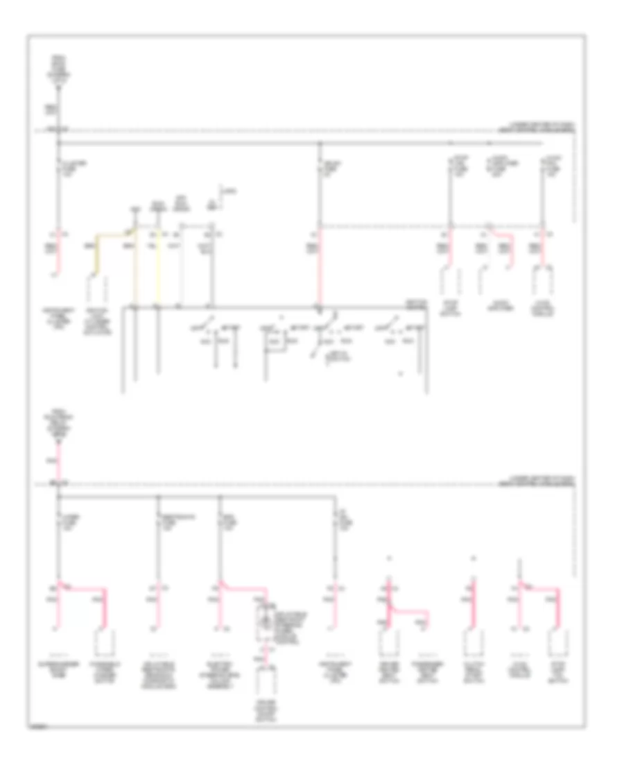 Power Distribution Wiring Diagram 3 of 3 for Chevrolet Cobalt LS 2005