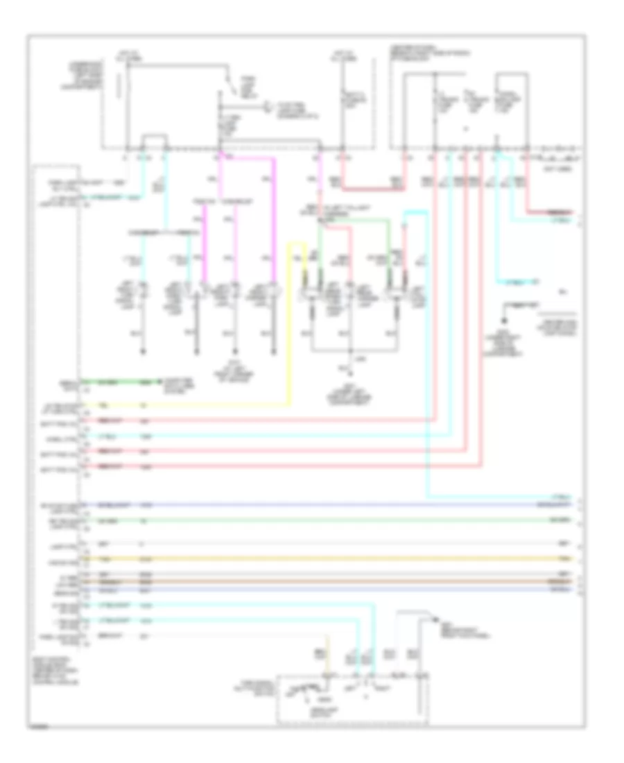 Exterior Lamps Wiring Diagram (1 of 2) for Chevrolet Equinox LS 2009