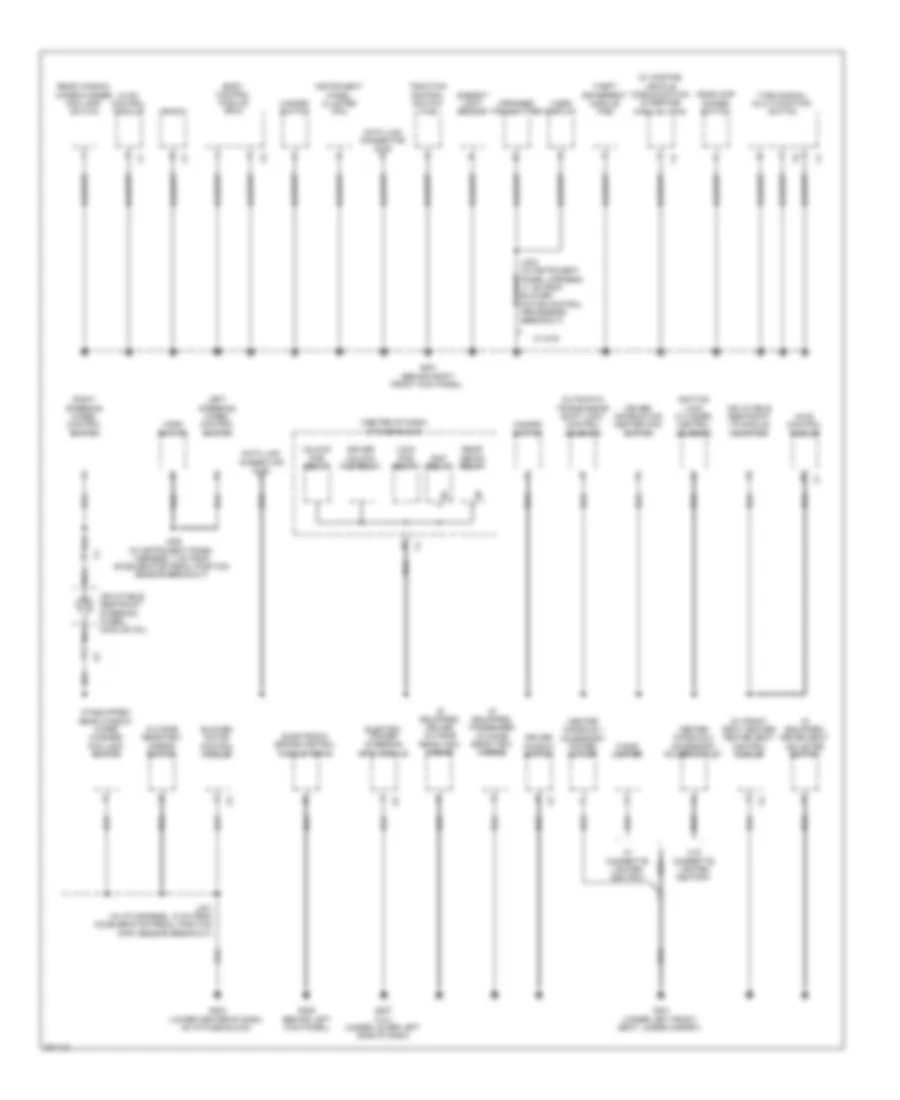 Ground Distribution Wiring Diagram 2 of 3 for Chevrolet Equinox LS 2009