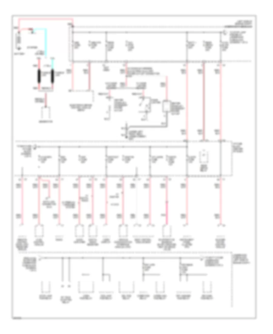 Power Distribution Wiring Diagram 1 of 4 for Chevrolet Equinox LS 2009