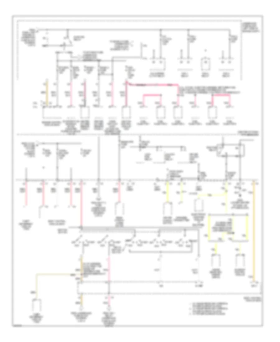 Power Distribution Wiring Diagram 3 of 4 for Chevrolet Equinox LS 2009