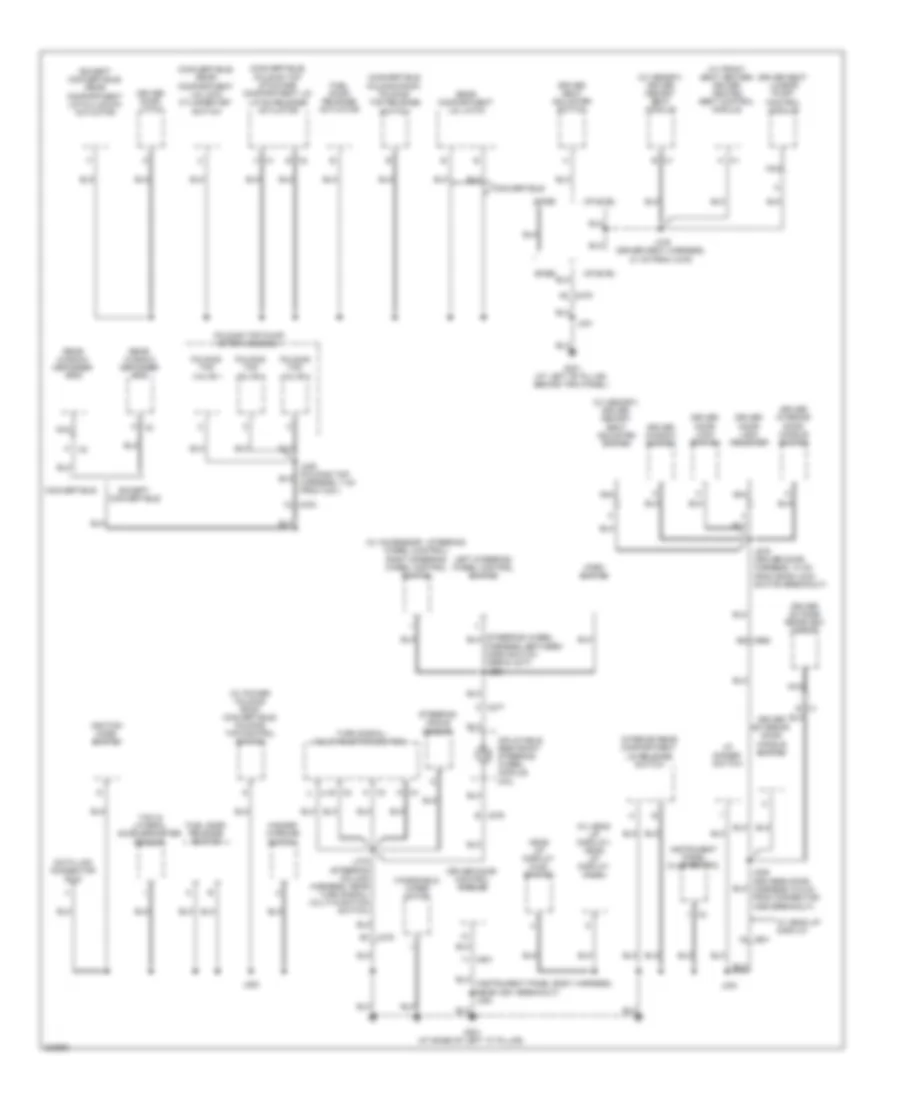 Ground Distribution Wiring Diagram (2 of 4) for Chevrolet Corvette Z06 2013